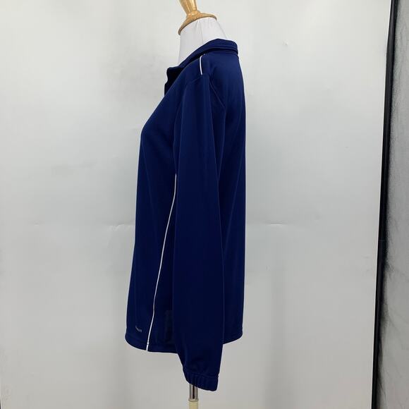 Adidas Sweatshirt Womens M Medium Royal Core 18 Climalite Soccer Half Zip Top - Picture 3 of 11
